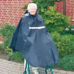 Rollator poncho - marineblauw